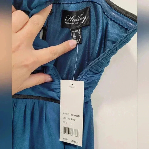 Hailey by Adrianna Papell Strapless Gown - Picture 6 of 8